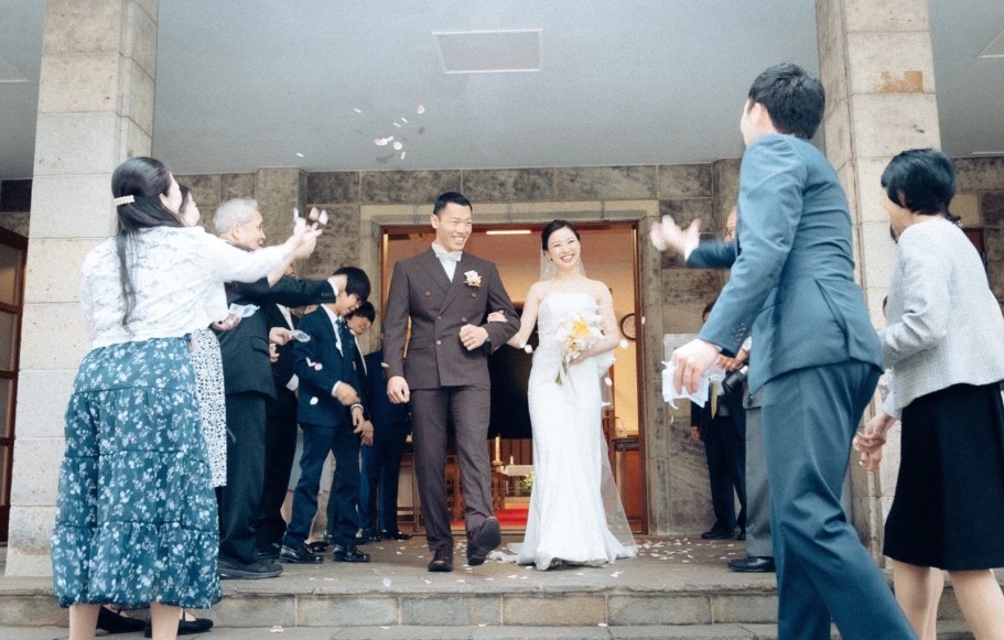結婚式の様子